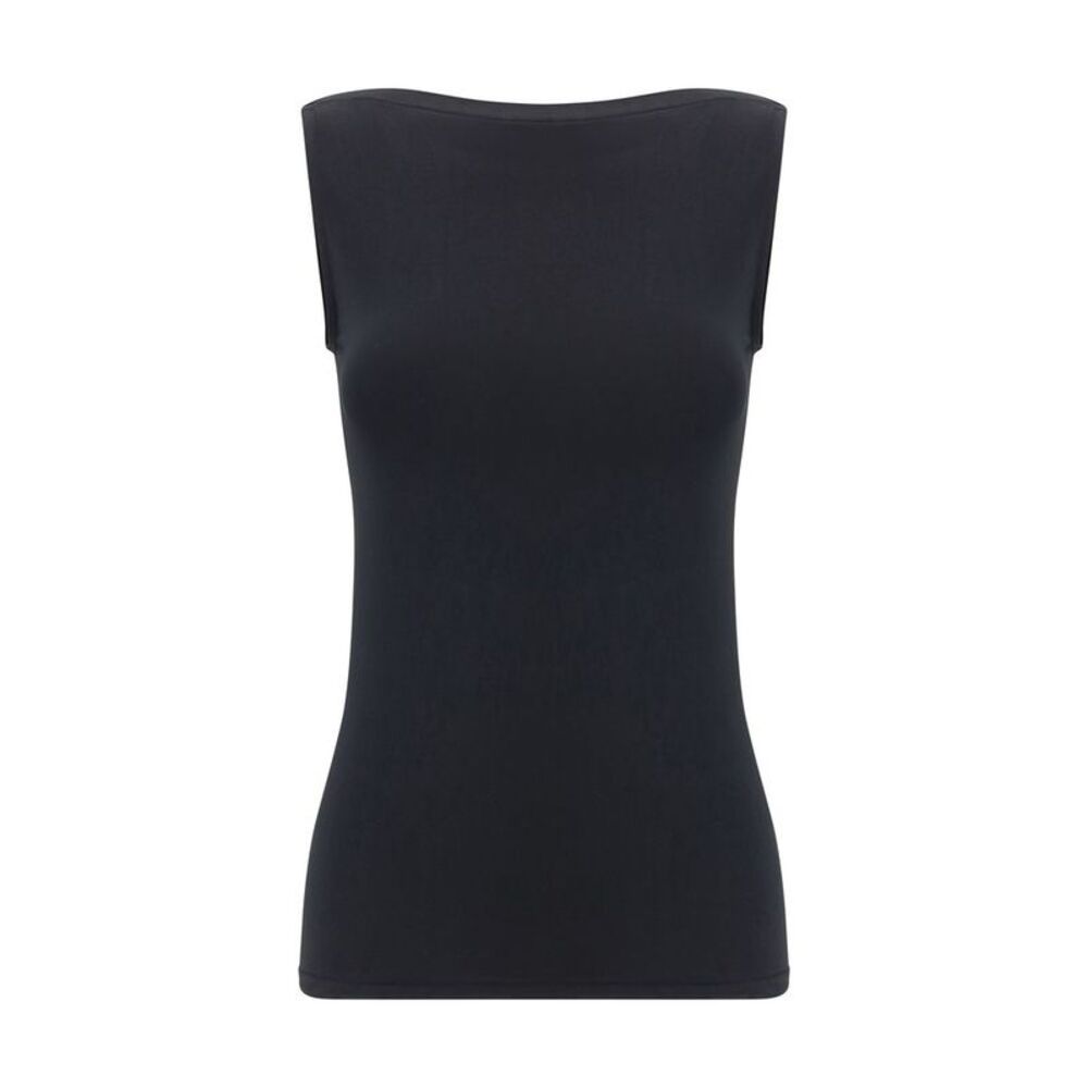 Wolford Black Modal Sleeveles Women's T-Shirt